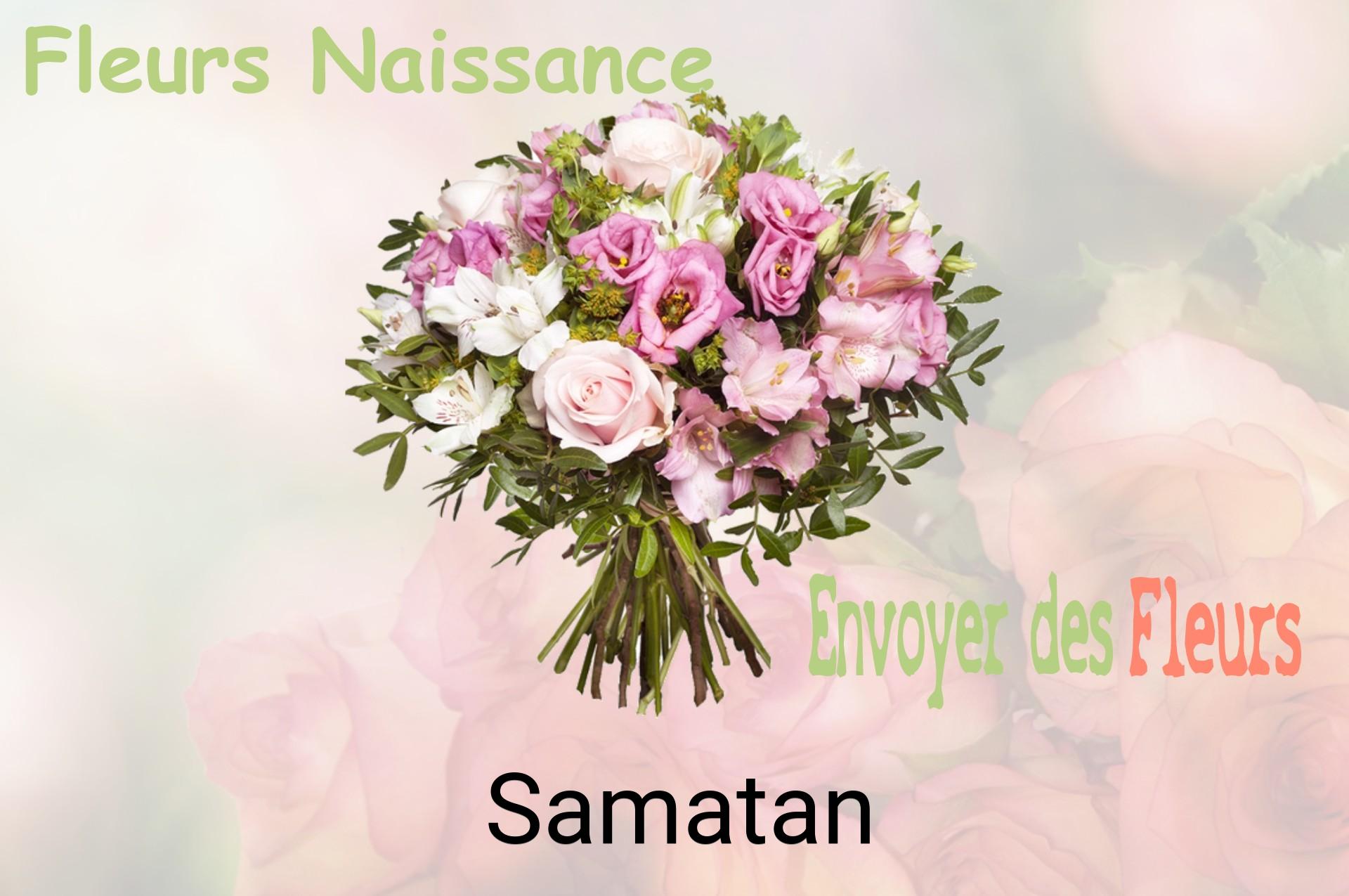 Bouquet de fleurs de naissance livré à Samatan